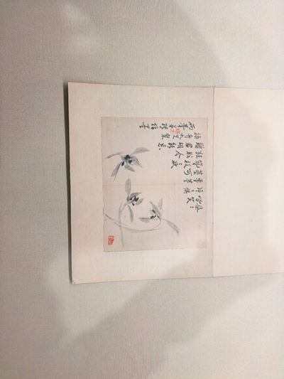 水墨花卉图（全景）